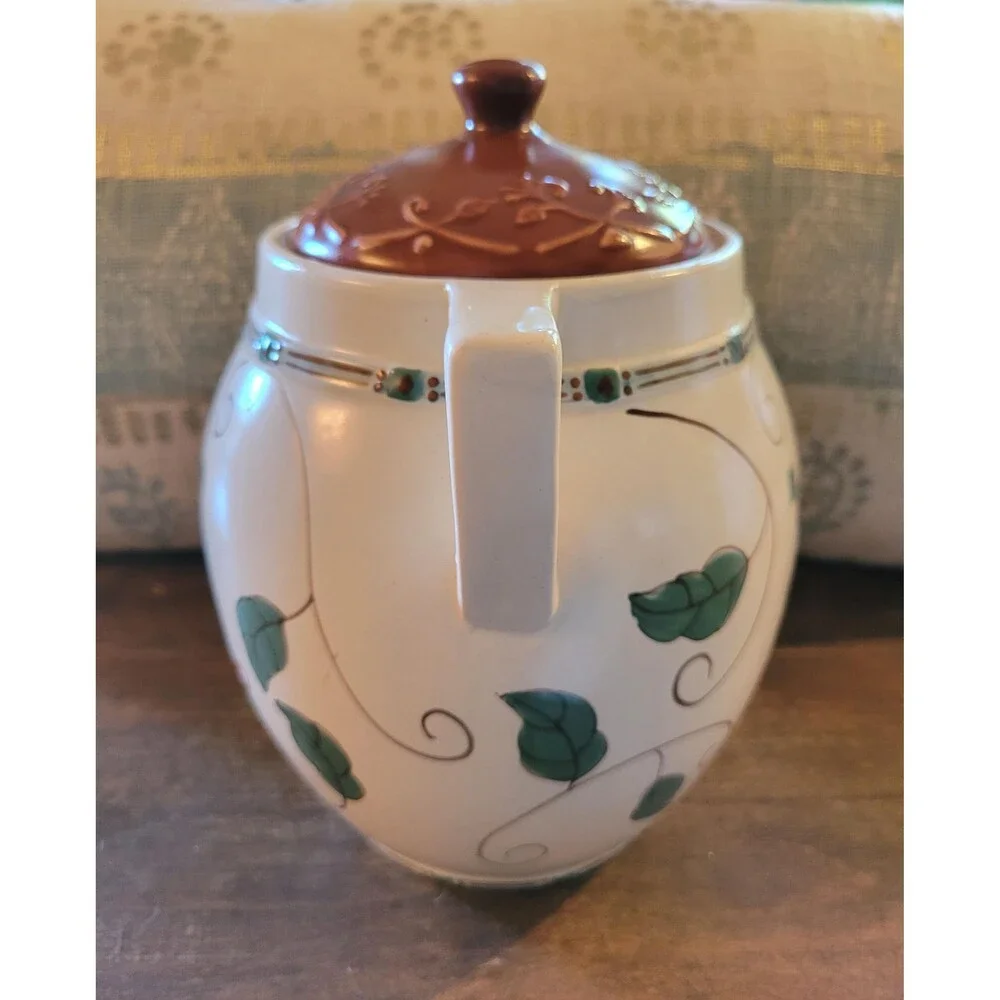 Pfaltzgraff “Mission Flower” Medium Ceramic Canister Cookie Jar 9”